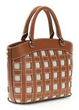 GUESS Frankie Girlfriend Satchel Caramel bruine handtas schoudertas