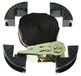 Profistar Spanband met 4 beschermende bekken en spanratel, 02151000