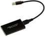 KALEA-INFORMATIQUE Zwarte aluminium mSATA naar USB3 behuizing met kabel voor 30mm of 50mm mSATA SSD's