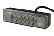 HELLA 2XD 009 048-101 Lampe stroboscopique LED - C-LED - 24V - Bleu - Montage encastré/connexion à vis - Câble : 800mm - Connecteur : extrémités de câble ouvertes