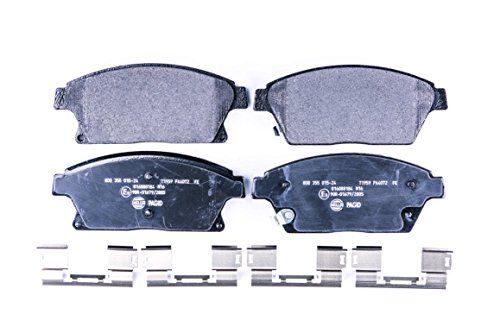 HELLA PAGID 8DB 355 015-241 Remblokkenset - T1959 - Dikte: 18.8mm - Remsysteem: Mando - Met akoestische slijtagewaarschuwing - voor o.a. BUICK / CADILLAC / CHEVROLET / HOLDEN