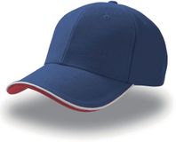 Atlantis Headwear Pilot Piping Sandwich Cap AT602 - Royal/White/Red - One size