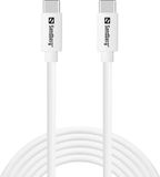 Sandberg USB-C naar USB-C Kabel 65W 2M Wit