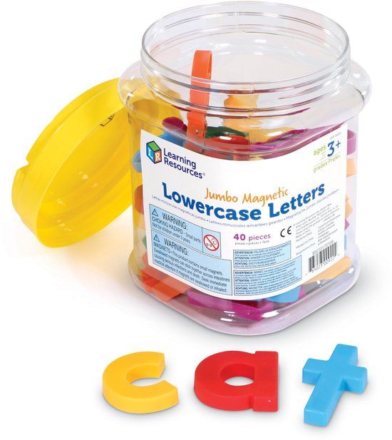 Learning Resources Jumbo Lowercase Magnetic Letters, Set van 40 - 2+