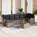 Maison Exclusive - Set de 8 coussins de banc de jardin, gris, en polyrotin