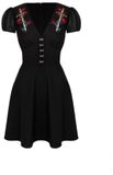 Hell Bunny Elyse Dress Dames Mini-jurk - zwart