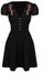 Hell Bunny Elyse Dress Dames Mini-jurk - zwart
