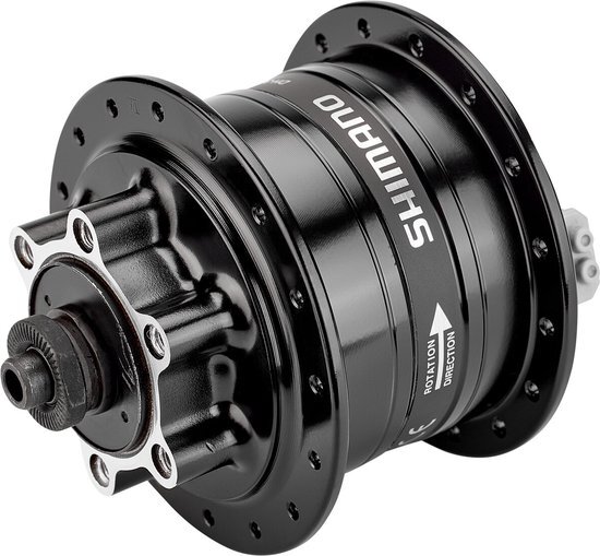 Shimano DH-3D32 Naafdynamo 6-Bolt Quick Release, black