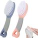 Holland Connections Lot de 2 brosses de nettoyage pour chaussures Petite brosse à chaussures Brosse de nettoyage pour chaussures de sport Brosse douce pour vêtements et chaussures, bleu et rose