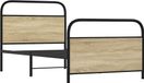 Maison Exclusive Lit exclusif - Structure de lit sans matelas, dimensions 100x190 cm, en panneaux de particules imitation chêne Sonoma
