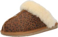 Shepherd of Sweden Jessica pantoffels dames panterprint bruin maat 39