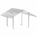 vidaXL Schoorsteenkap Zilver Roestvrij staal 60 x 60 x 38 cm