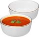 Secret de Gourmet Bols à soupe/bols - 2x - Corona - céramique - D15 x H6.6 cm - blanc/or