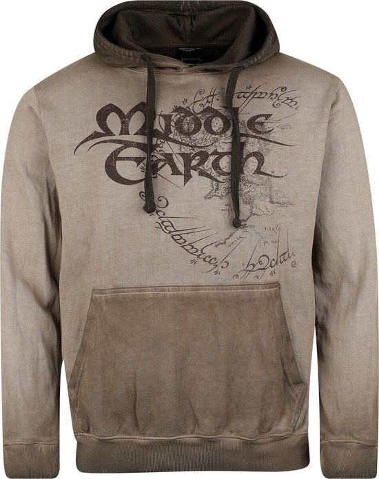 The Lord Of The Rings Middle Earth Heren Trui met capuchon - grijs - M