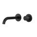 EMKE Inbouwwastafelmengkraan mat zwart – 2-gaats mengkraan met beluchter, eengreepsmengkraan, moderne badkamerkraan, waterbesparend, eenvoudige installatie (281 x 140 x 65 mm)