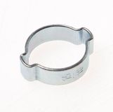 Mega Bosta BV Mega Dubbel oor klem staal gegalvaniseerd 15 mm x 18 mm 7,5 mm, per 10 stuks