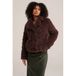 WE Fashion imitatiebont winterjas - bruin