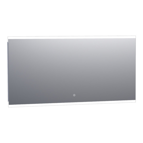 Saniclass spiegel Twinlight 140x70cm met verlichting aluminium 3414s