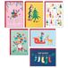 Hallmark Kerstkaarten in doos, kleurrijke vintage (6 ontwerpen, 24 kaarten met enveloppen)