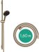 Hansgrohe Rainfinity glijstangset m. 130 3jet handdouche 90cm m. push schuifstuk en doucheslang 160cm brushed bronze 28743140