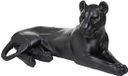 Atmosphera Beeld Liggende Luipaard - 80x39x38cm - Zwart