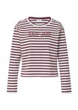 comma casual identity Shirt bordeaux / wit