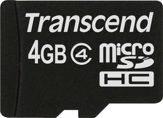 Transcend 4GB Micro SDHC Class 4 Memory Card