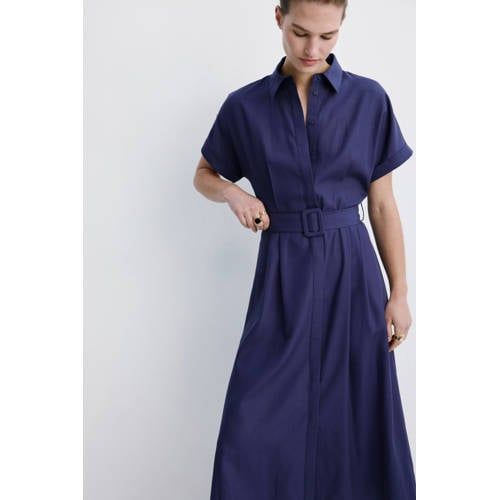 Mango blousejurk marineblauw