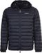 Armani Exchange Hooded Print Jacket with Zip and Front Pockets - Blue