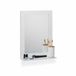 Relaxdays badkamerspiegel met opbergruimte - lijst - modern - 55 x 40 x 12 cm - wandspiegel - wit