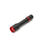 VELAMP FURY tactische LED-zaklamp van aluminium, 3 W, 120 lumen, verstelbare zoom, IPX4, clip en bereik >60 m. Compact voor thuis, werk en buiten. 1x AA-batterij niet inbegrepen.