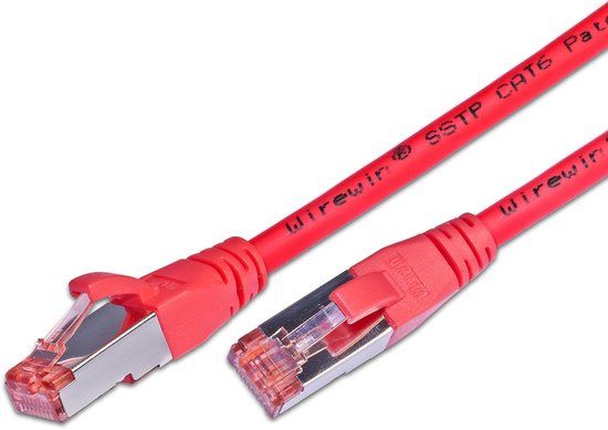Wirewin S/FTP CAT6 5m netwerkkabel Rood