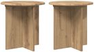 vidaXL Plantenstandaard 2 stuks Artisanaal eiken 40 x 40 x 40 cm Bois traité