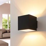 Arcchio Wandlamp Zuzana - 1 Licht - Metaal - Zwart - H: 10 cm - G9