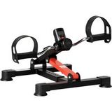 Mini Vélo d'exercice pour rééducation avec hauteur et résistance réglables et écran LCD, en acier et ABS, noir et rouge