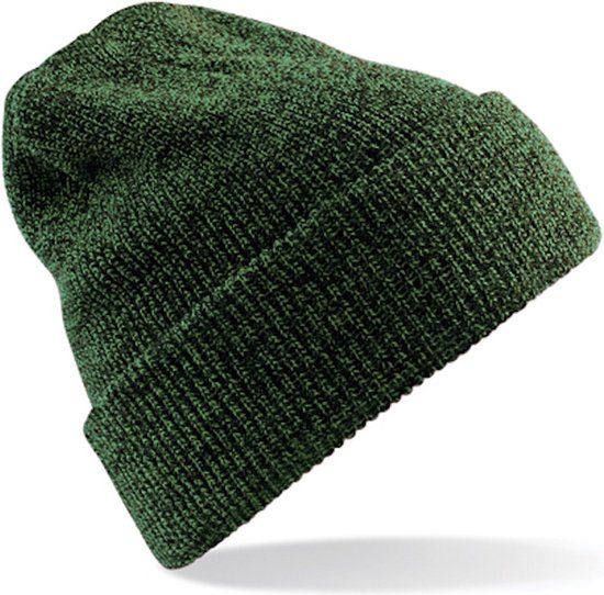 Premium Gehaakte Beanie Muts - Winter Warm - Donkergroen/Mos - Heble®