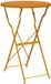vidaXL Table de bistrot moutarde Ø 50 x 71 cm Acier thermolaqué