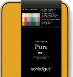 Schlafgut Pure Bio Katoen Jersey Hoeslaken M - 120x200 - 130x220 196 Yellow Deep