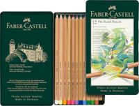 FABER-CASTELL - Set kleurpotloden Pitt Pastel, 12 kleuren