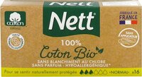 Nett 100% Biologisch Katoen Tampons Normaal - 16 stuks