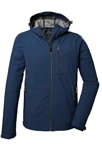 killtec Men's Softshell Jacket with Hood KOS 259 MN SFTSHLL JCKT, dark blue, XXL, 41367-000