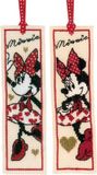 Vervaco Disney It's all about Minnie Mouse Bladwijzer Borduurpakket