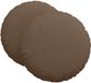 vidaXL - Zitkussens - 2 st - Stof - Bruin - Ø80 x 29 cm