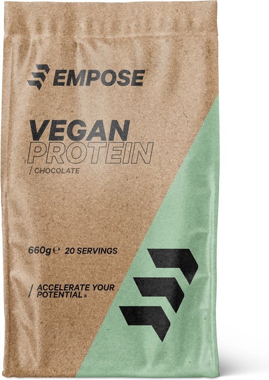 Empose Nutrition Vegan Protein - Plantaardig - Vegan Protein Poeder - Chocolate - 660 gram