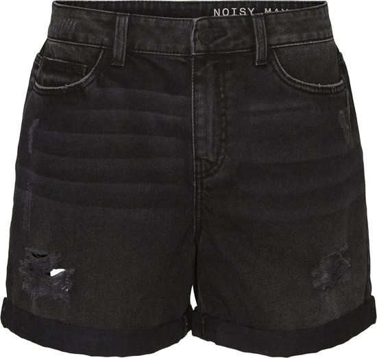 NOISY MAY NMSMILEY NW DEST SHORTS VI061BL NOOS Women's Shorts - Size S - Black Denim