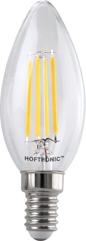 HOFTRONIC E14 LED Filament lampen - 4 Watt 470lm - 2700K Warm wit - 10 stuks