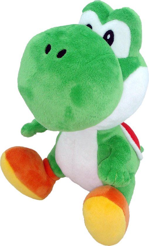 Super Mario Bros Yoshi Knuffel - 19 cm - Groen