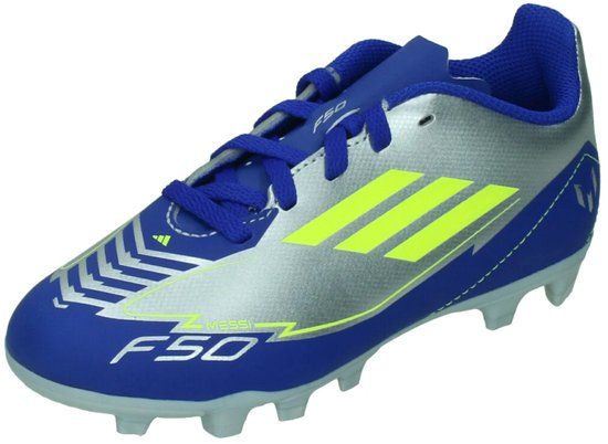 Adidas F50 Club FG/MG J Messi Voetbalschoenen JR Zilver 38