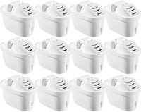 Mutital 12x Filtres à eau - Cartouches filtrantes compatibles avec Brita Maxtra