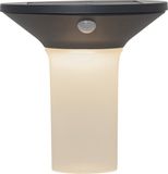 Star Trading Solar wandlamp Valta, grafiet, LED, schemersensor, bewegingssensor, warm wit, buiten, 16 cm